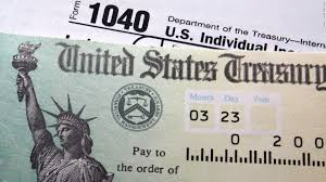 Tax refund check